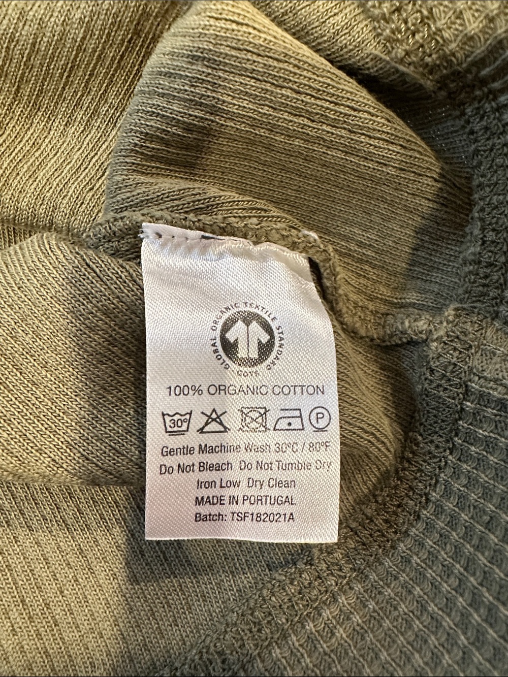 The Simple Folk Organic Cotton Long-Sleeve Waffle Henley Top - Picture 4 of 4